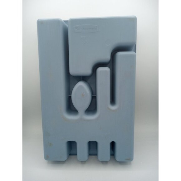 Rubbermaid Blue Plastic Cutlery Organizer Tray Many Compartments Vintage 2921-7 - Picture 10 of 14